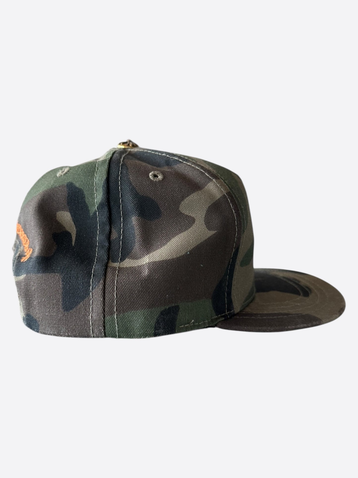 Chrome Hearts Camouflage Orange CH Logo Hat