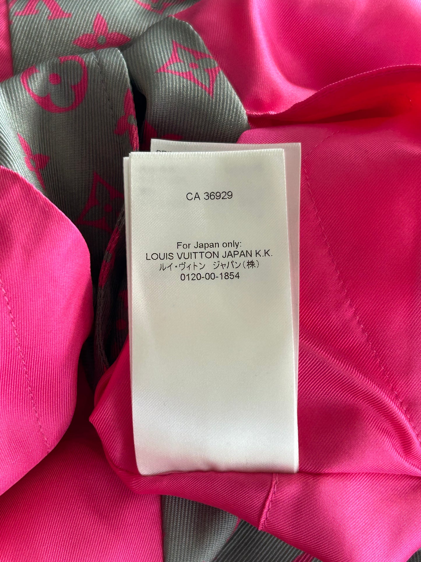 Louis Vuitton Grey & Pink Monogram Silk Jacket