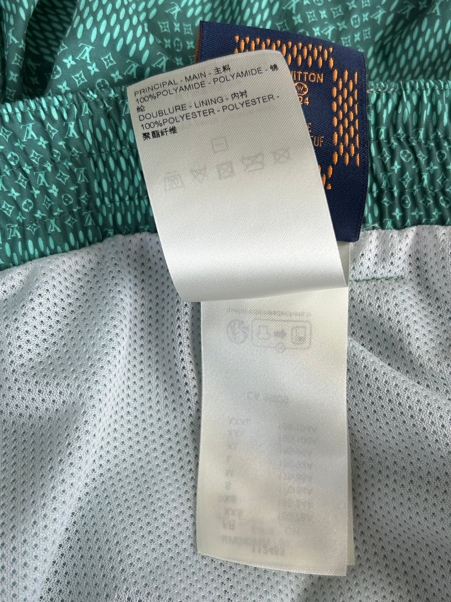 Louis Vuitton Green Damier Swimshorts