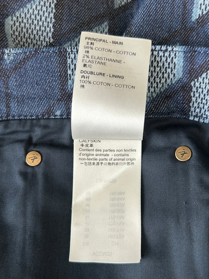Louis Vuitton Blue Checkered Jeans