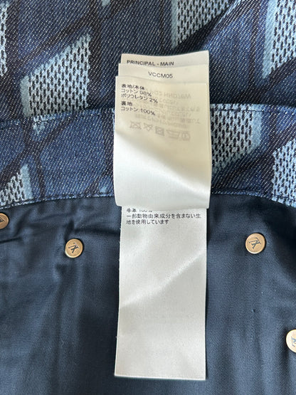 Louis Vuitton Blue Checkered Jeans