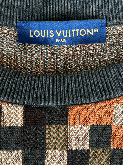 Louis Vuitton Orange Damoflage LVers Sweater