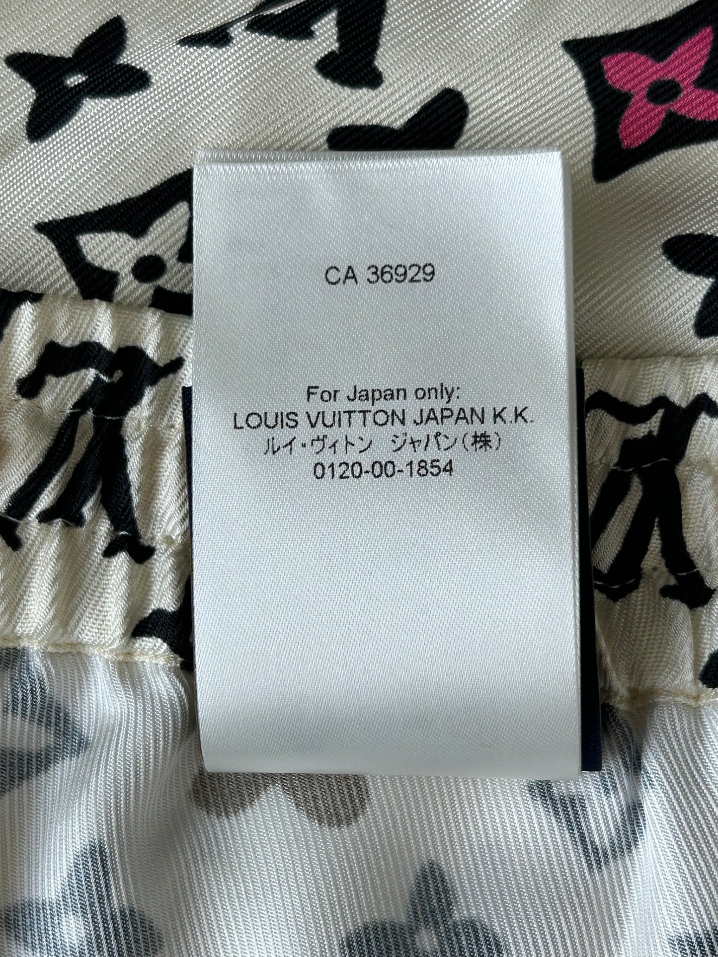 Louis Vuitton Tyler Cream Multicolor Monogram Silk Shorts