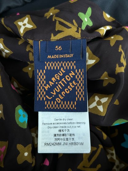 Louis Vuitton Tyler The Creator Navy & Multicolor Monogram Aviator Jacket