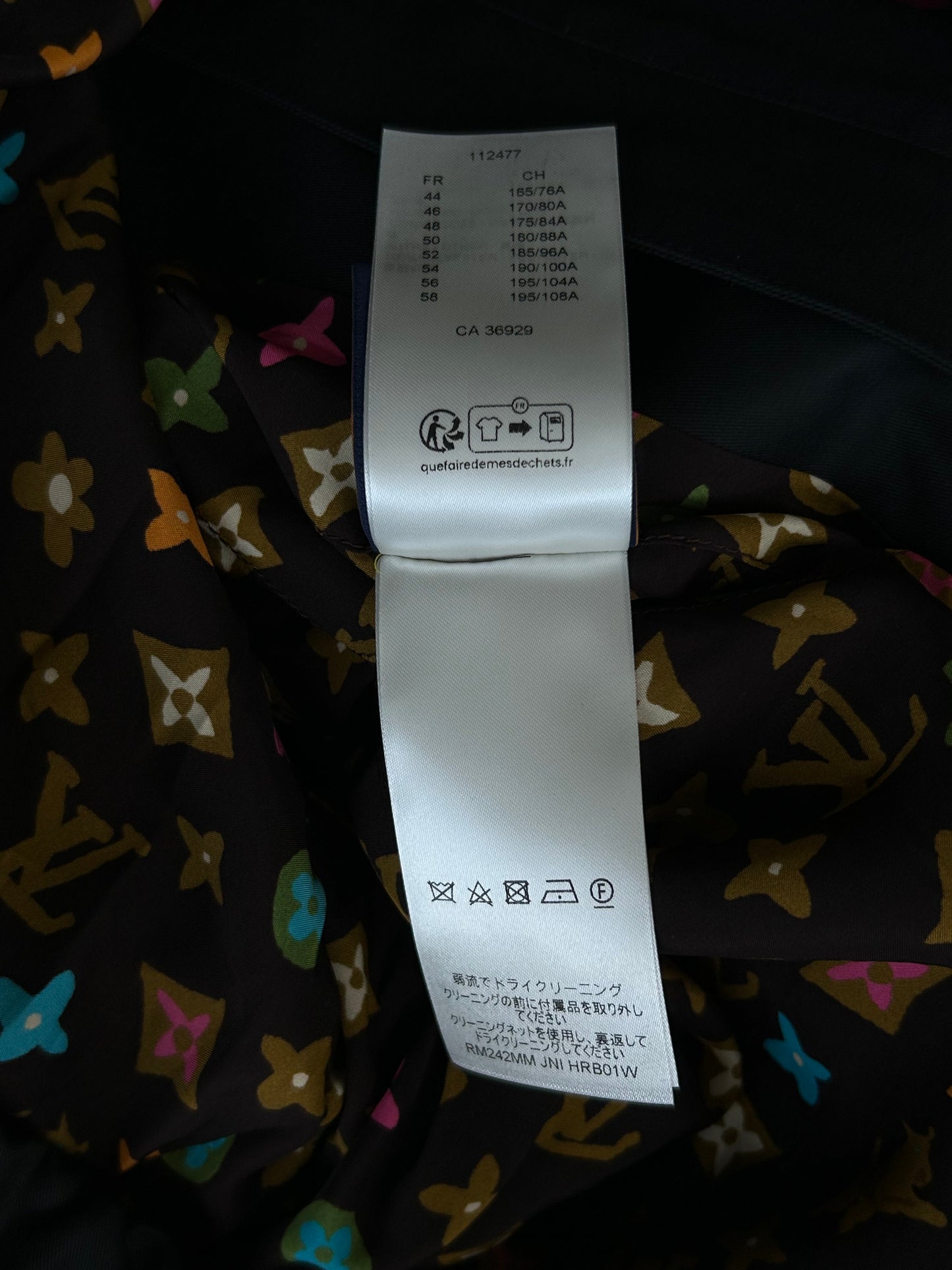 Louis Vuitton Tyler The Creator Navy & Multicolor Monogram Aviator Jacket