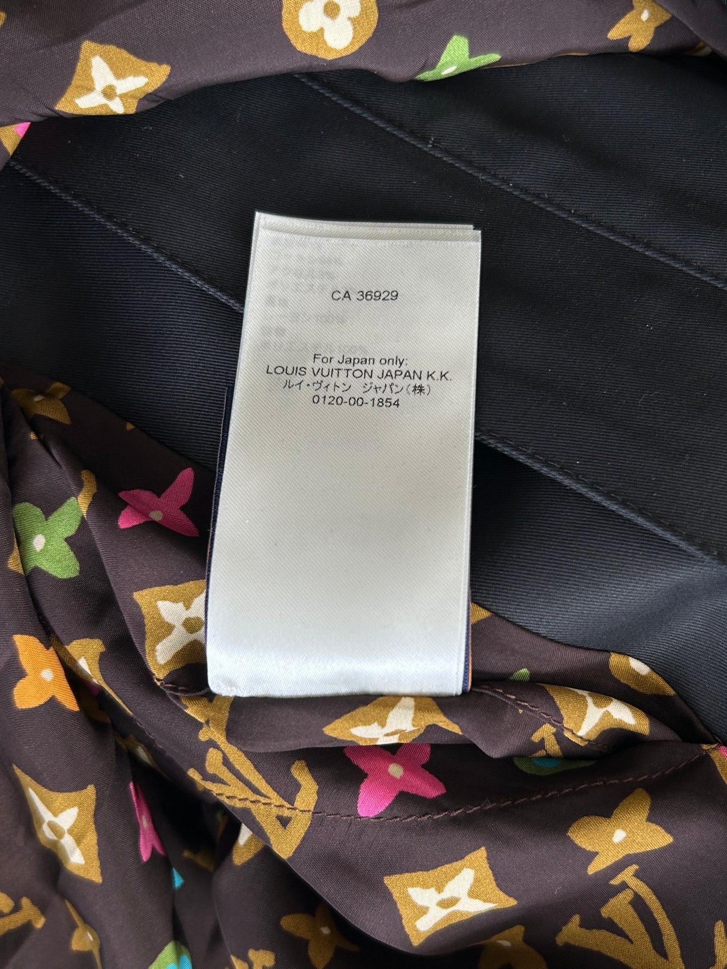 Louis Vuitton Tyler The Creator Navy & Multicolor Monogram Aviator Jacket