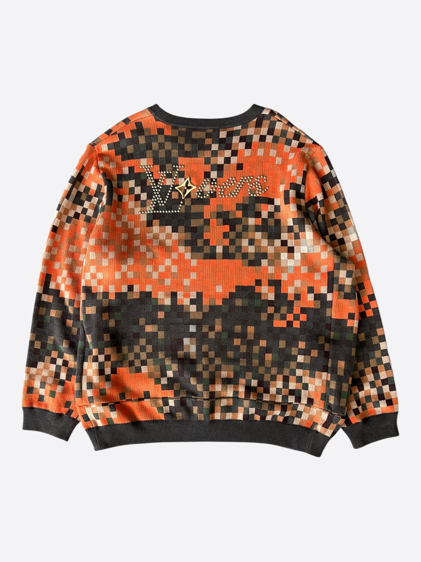 Louis Vuitton Orange Damoflage LVers Sweater