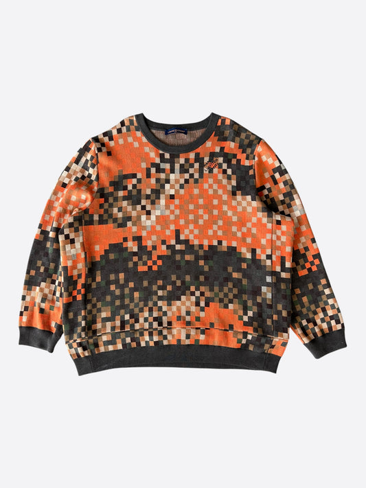 Louis Vuitton Orange Damoflage LVers Sweater