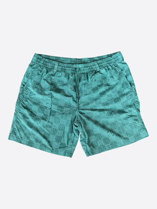 Louis Vuitton Green Damier Swimshorts