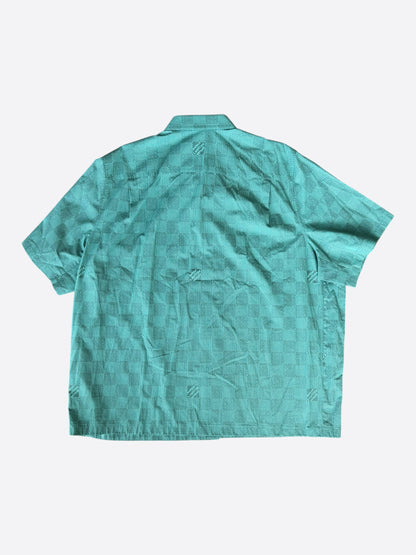 Louis Vuitton Green Damier Button Up Shirt