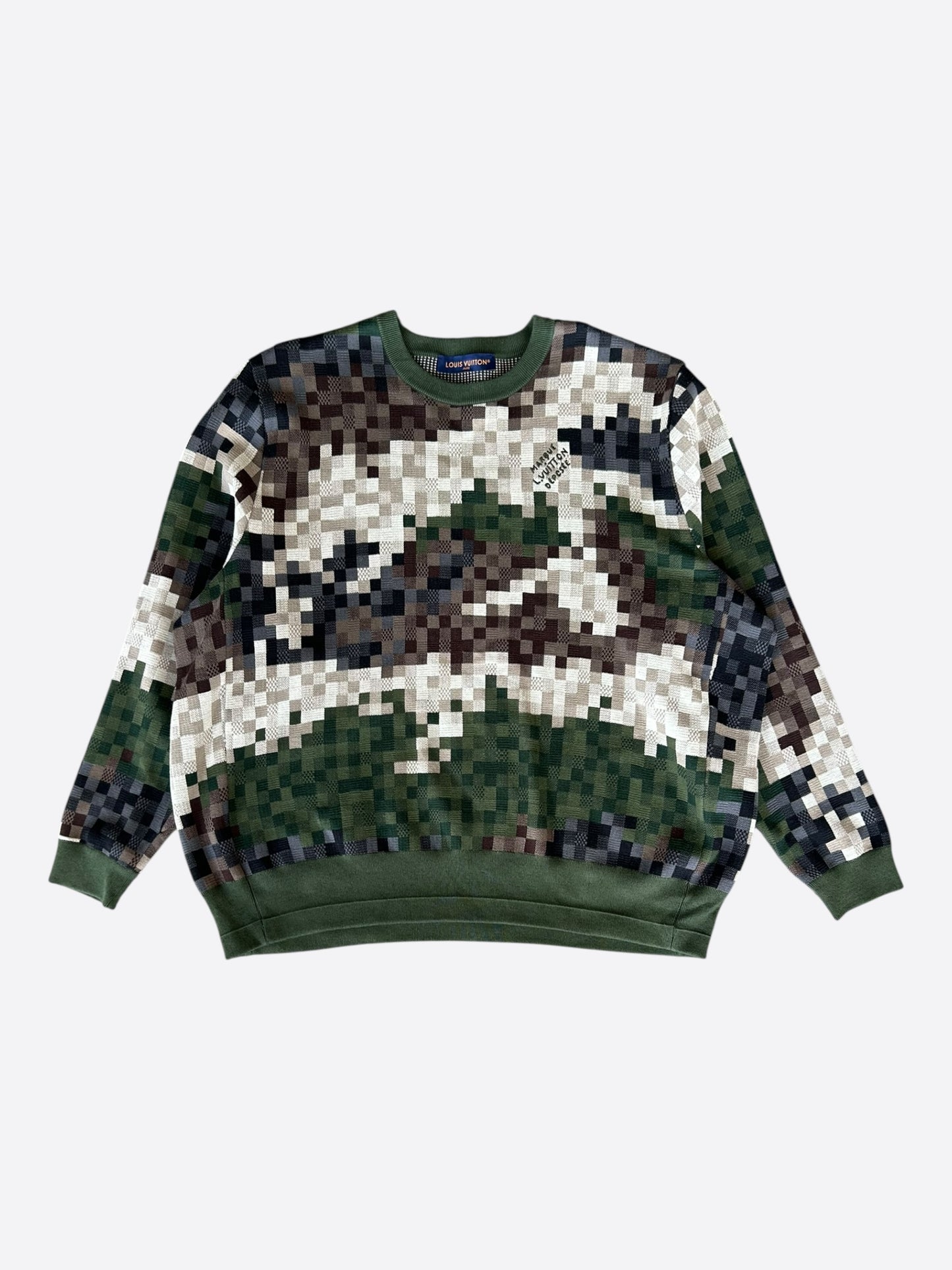 Louis Vuitton Green Damoflage LVers Sweater