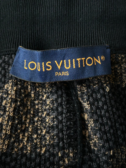 Louis Vuitton Black & Multicolor Damier Knit Shorts