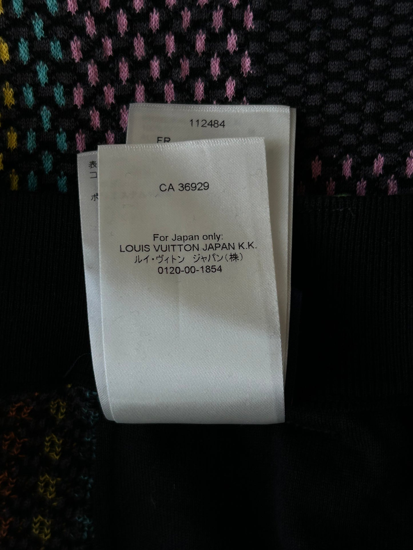 Louis Vuitton Black & Multicolor Damier Knit Shorts