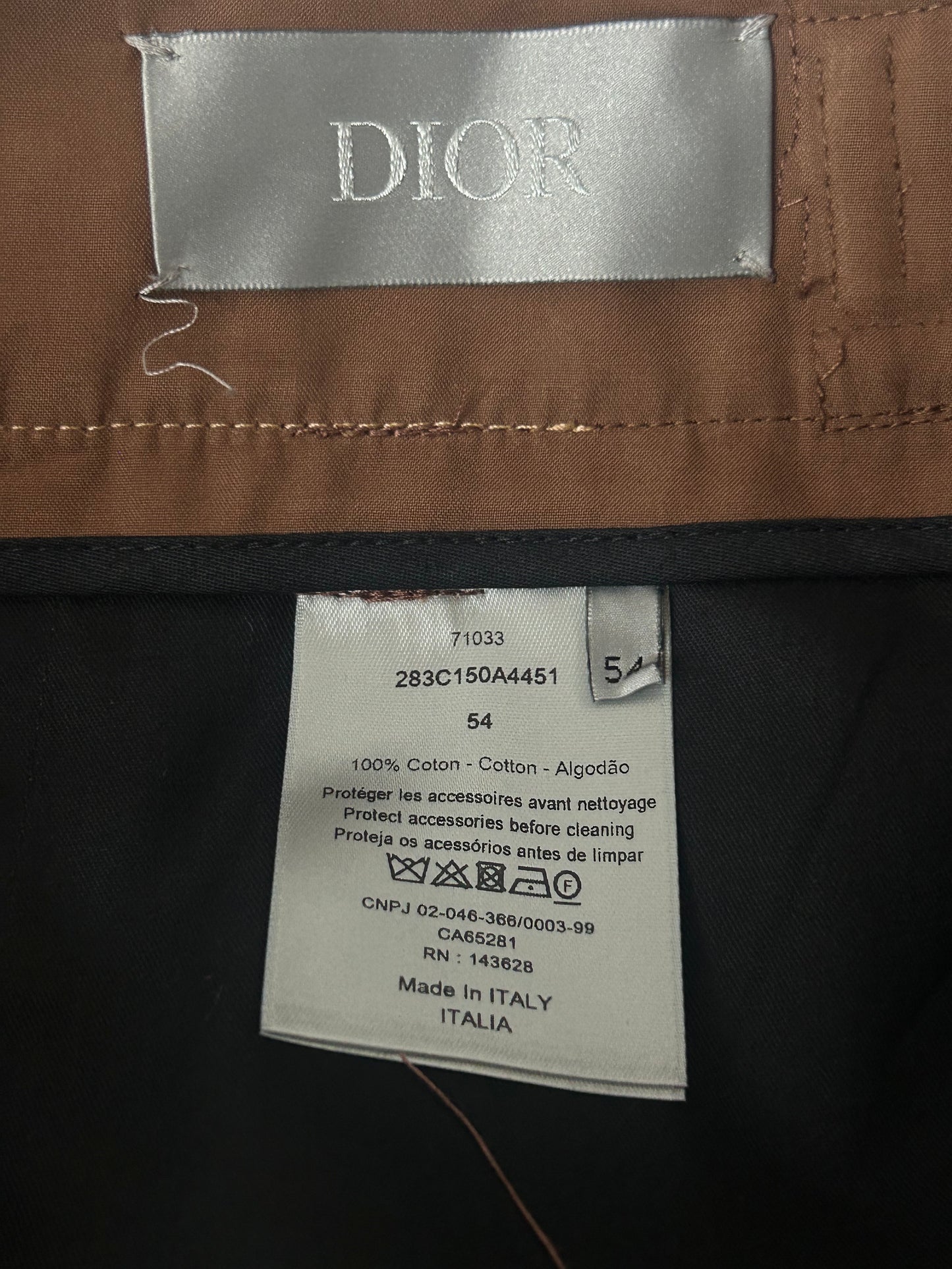 Dior Cactus Jack Brown Bermuda Shorts