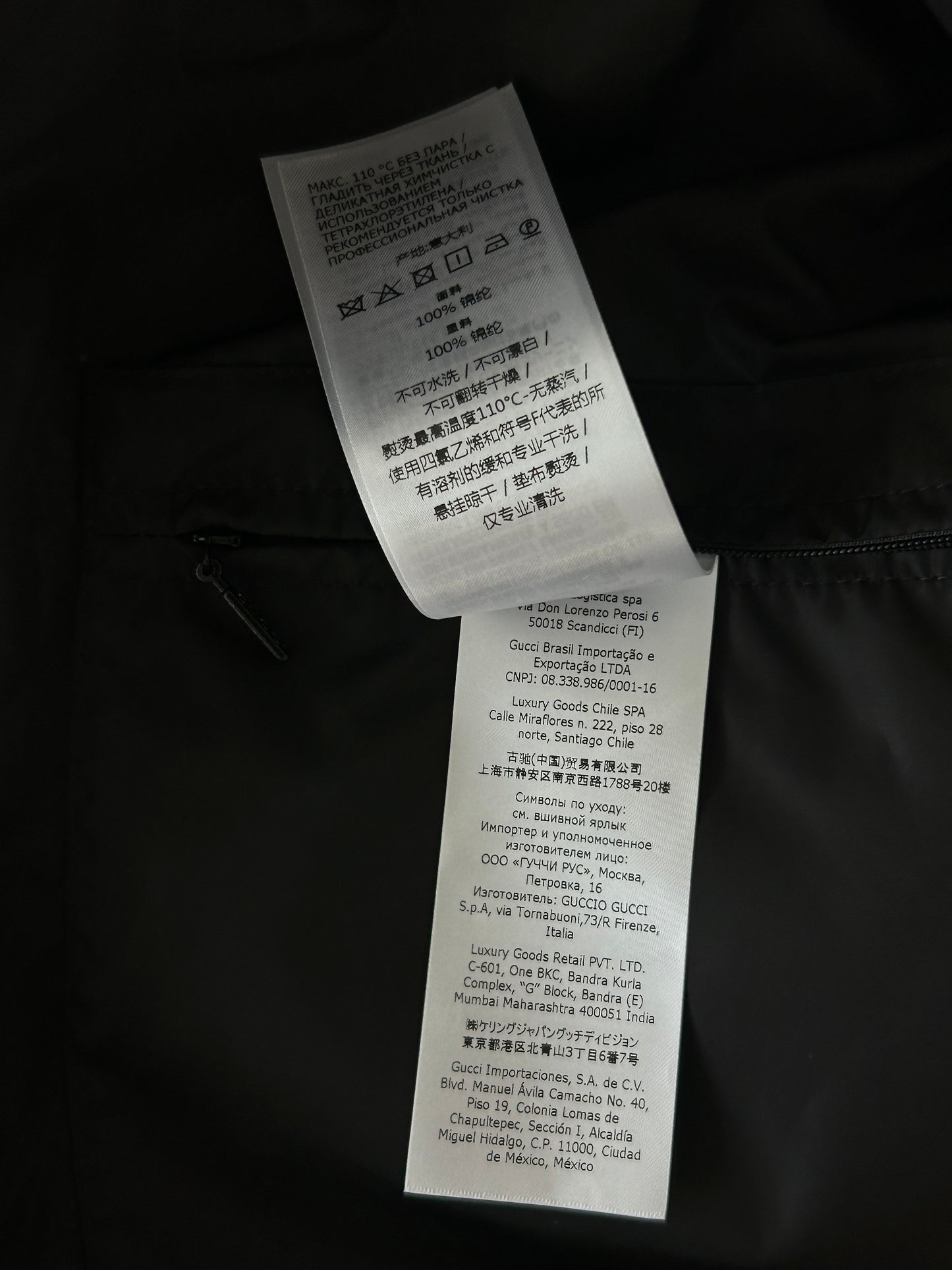 Gucci Black & Multicolor GG Kaleidoscope Jacket