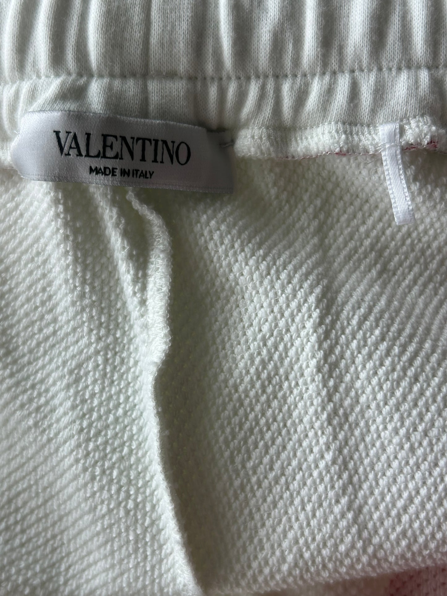 Valentino White & Camouflage Logo Shorts