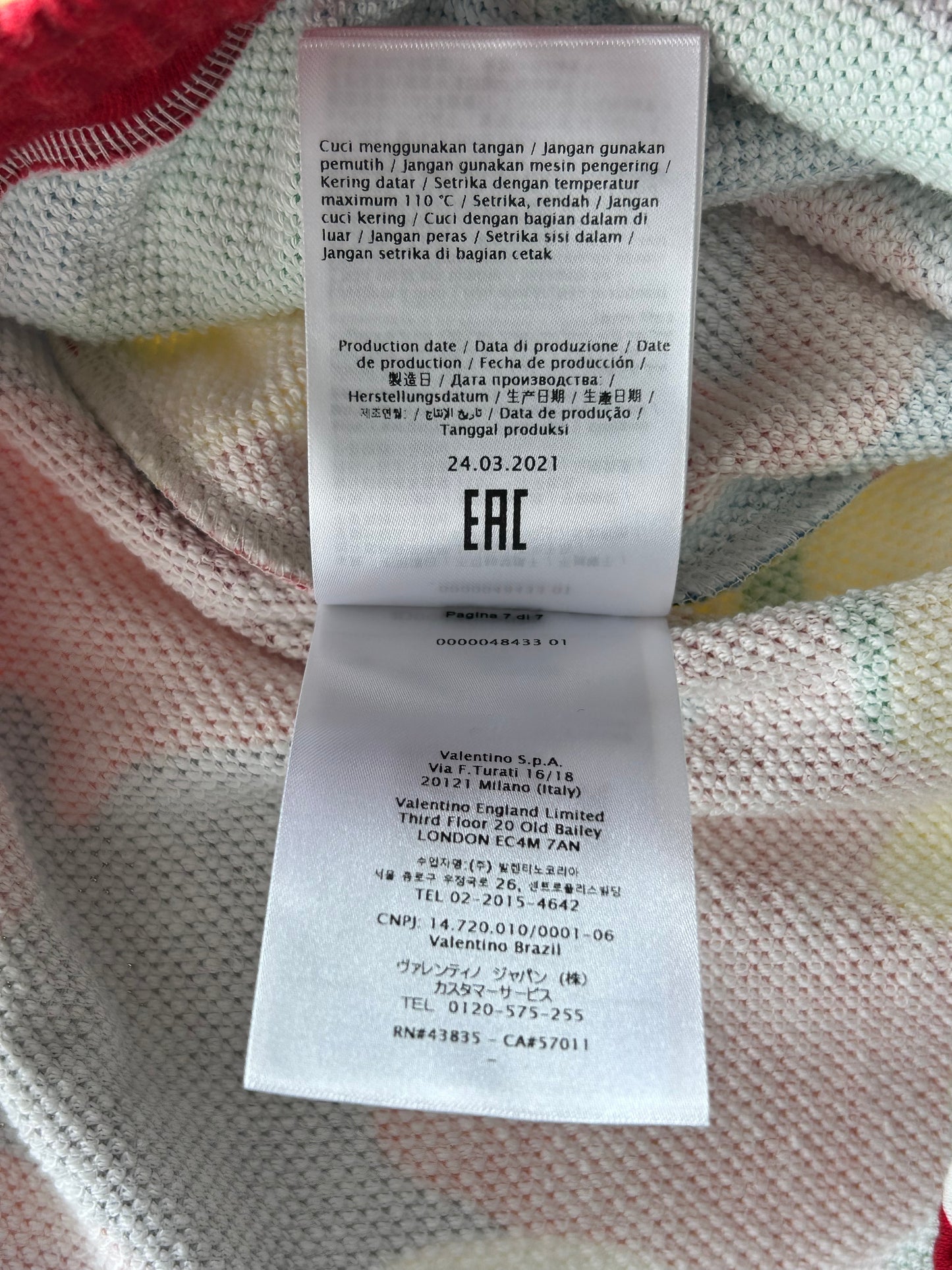 Valentino White & Camouflage Logo Shorts