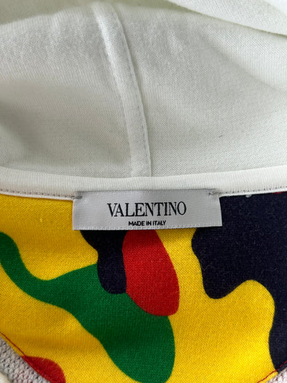 Valentino White & Camouflage Logo Hoodie