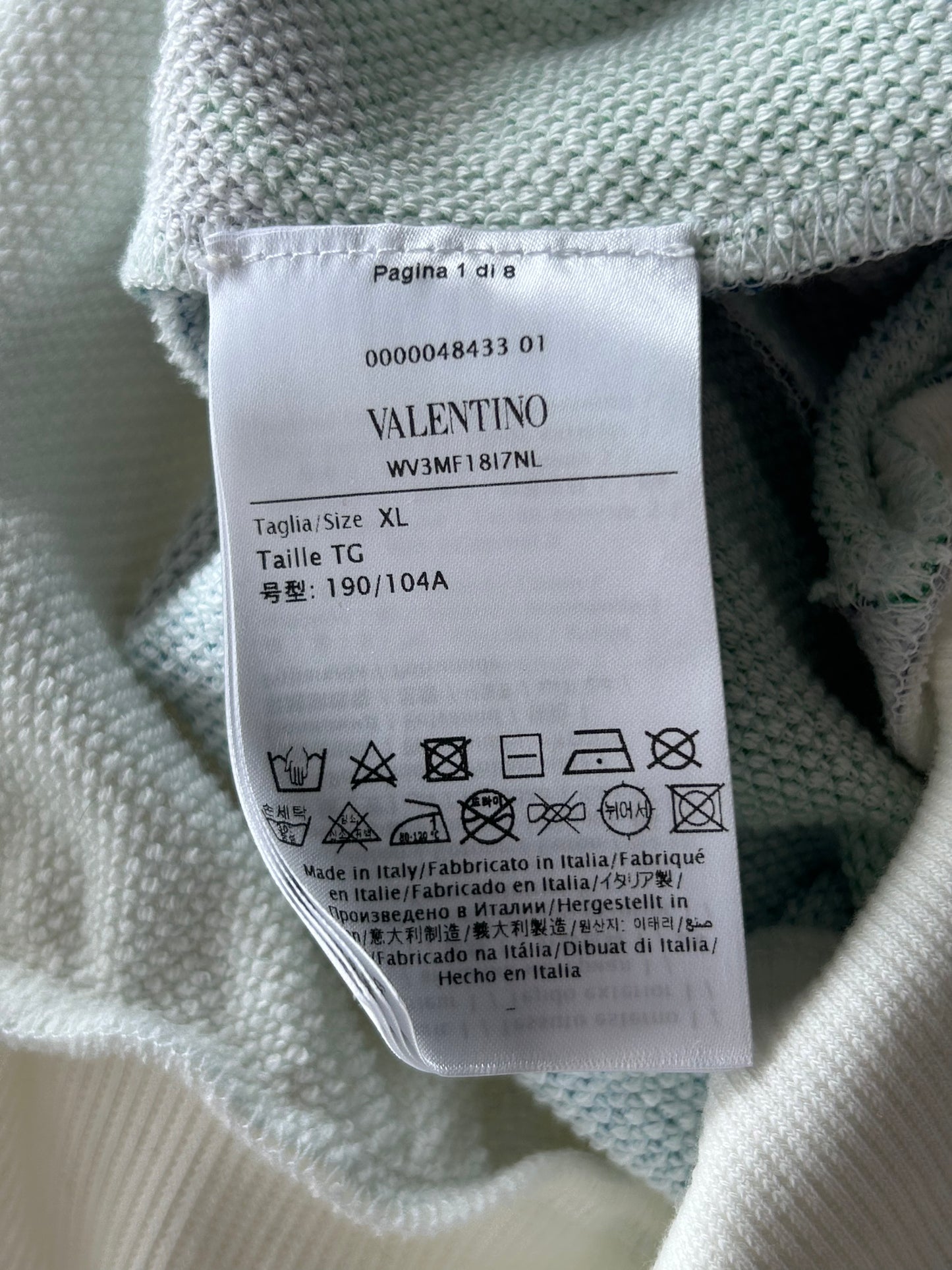Valentino White & Camouflage Logo Hoodie