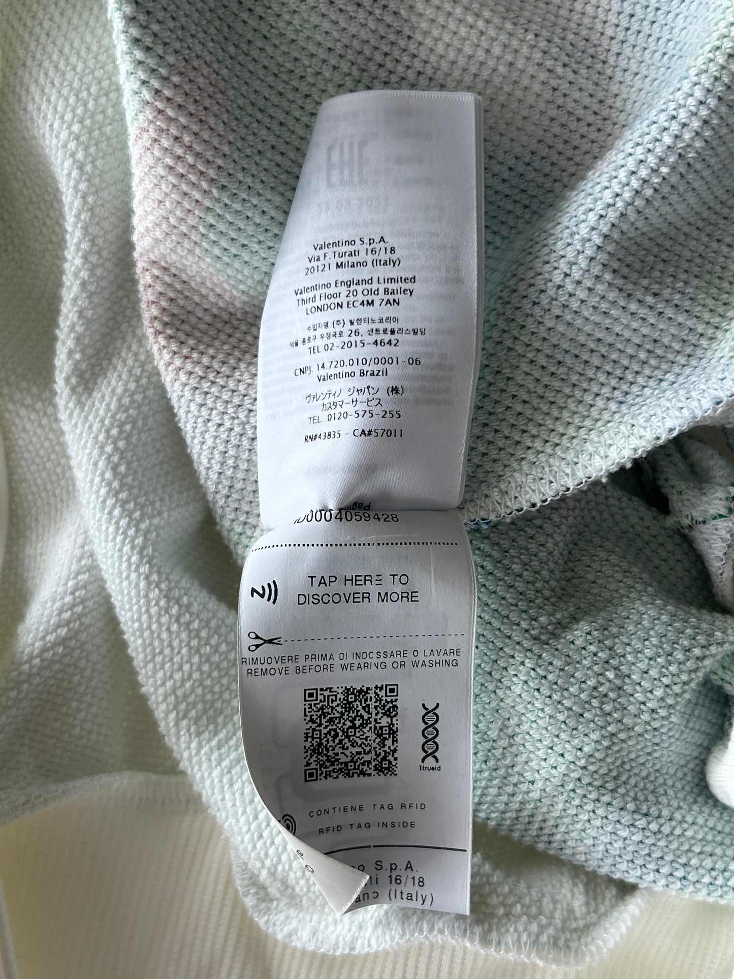 Valentino White & Camouflage Logo Hoodie