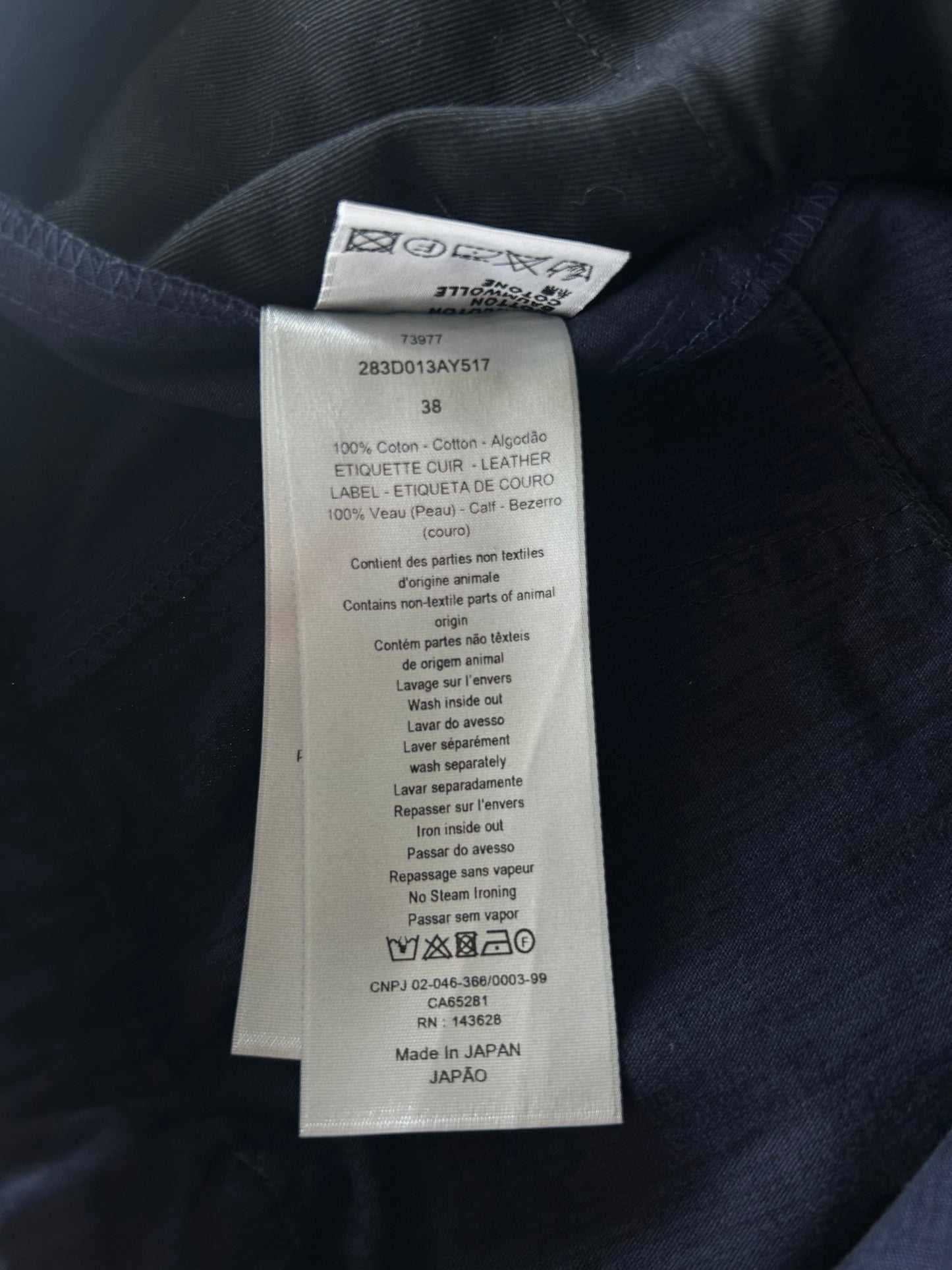Dior Blue Oblique Carpenter Shorts