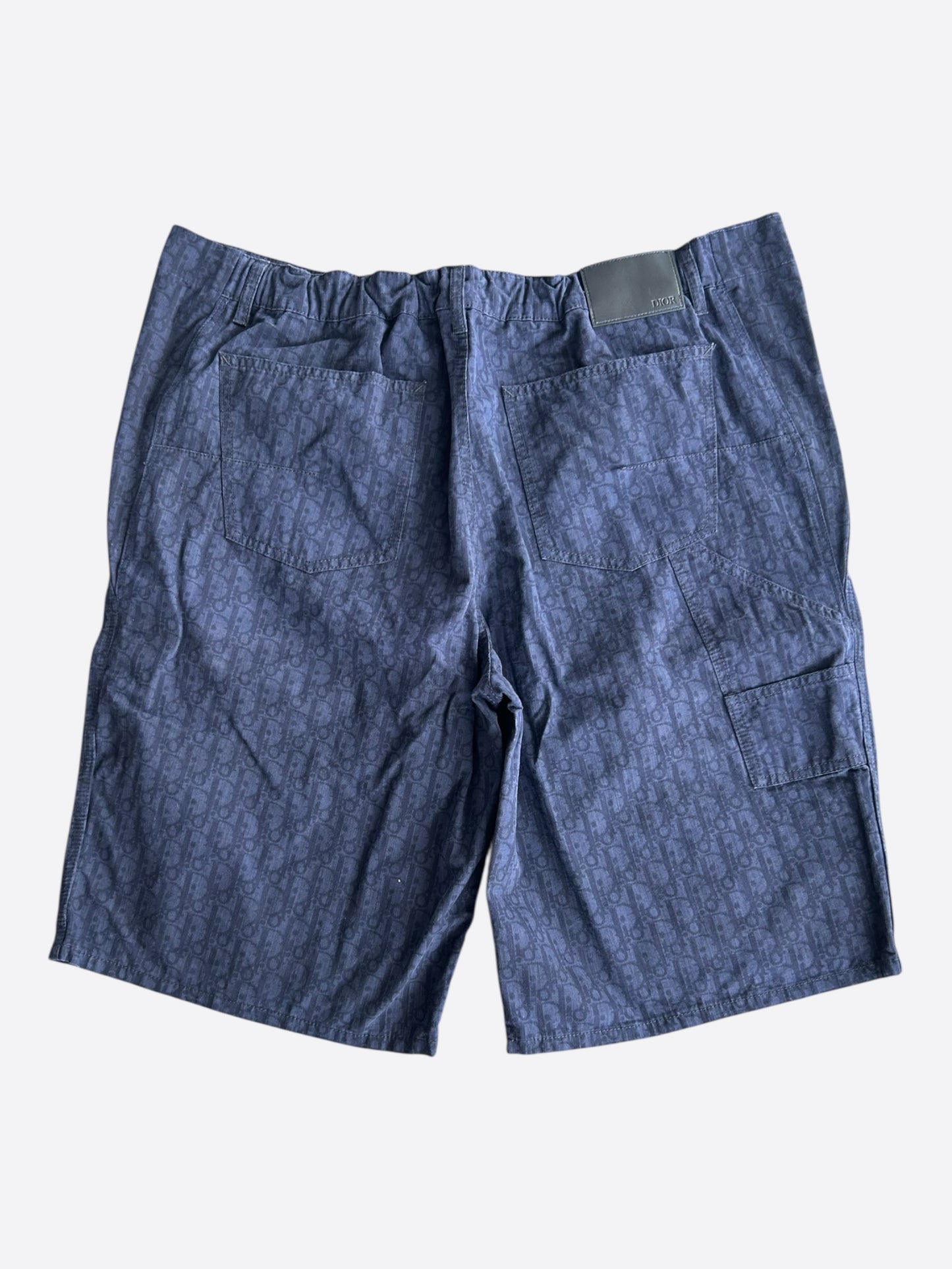 Dior Blue Oblique Carpenter Shorts