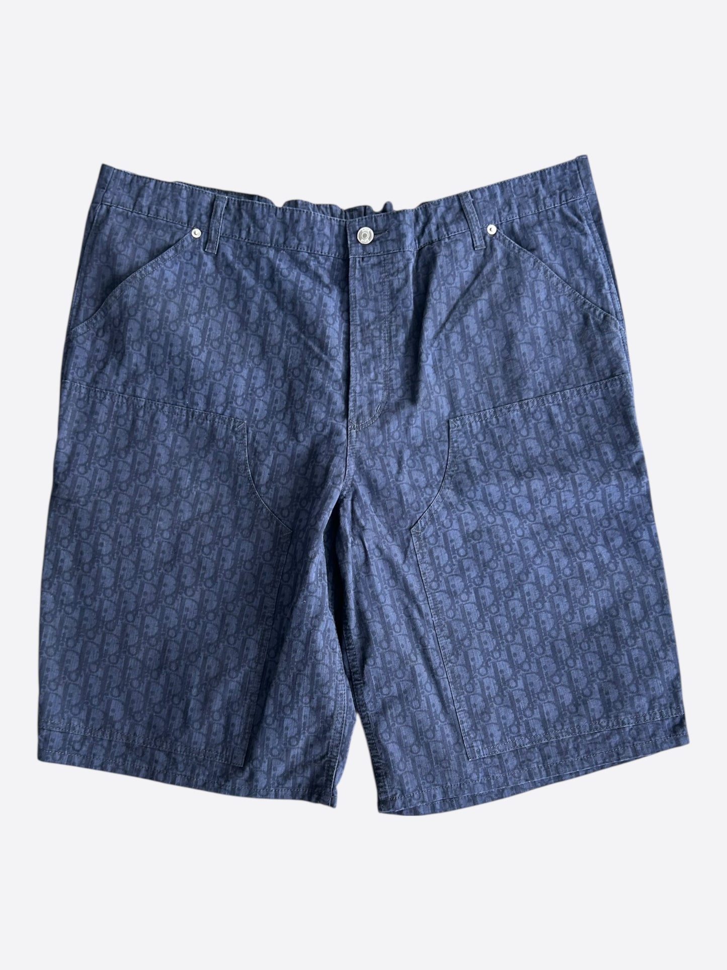 Dior Blue Oblique Carpenter Shorts