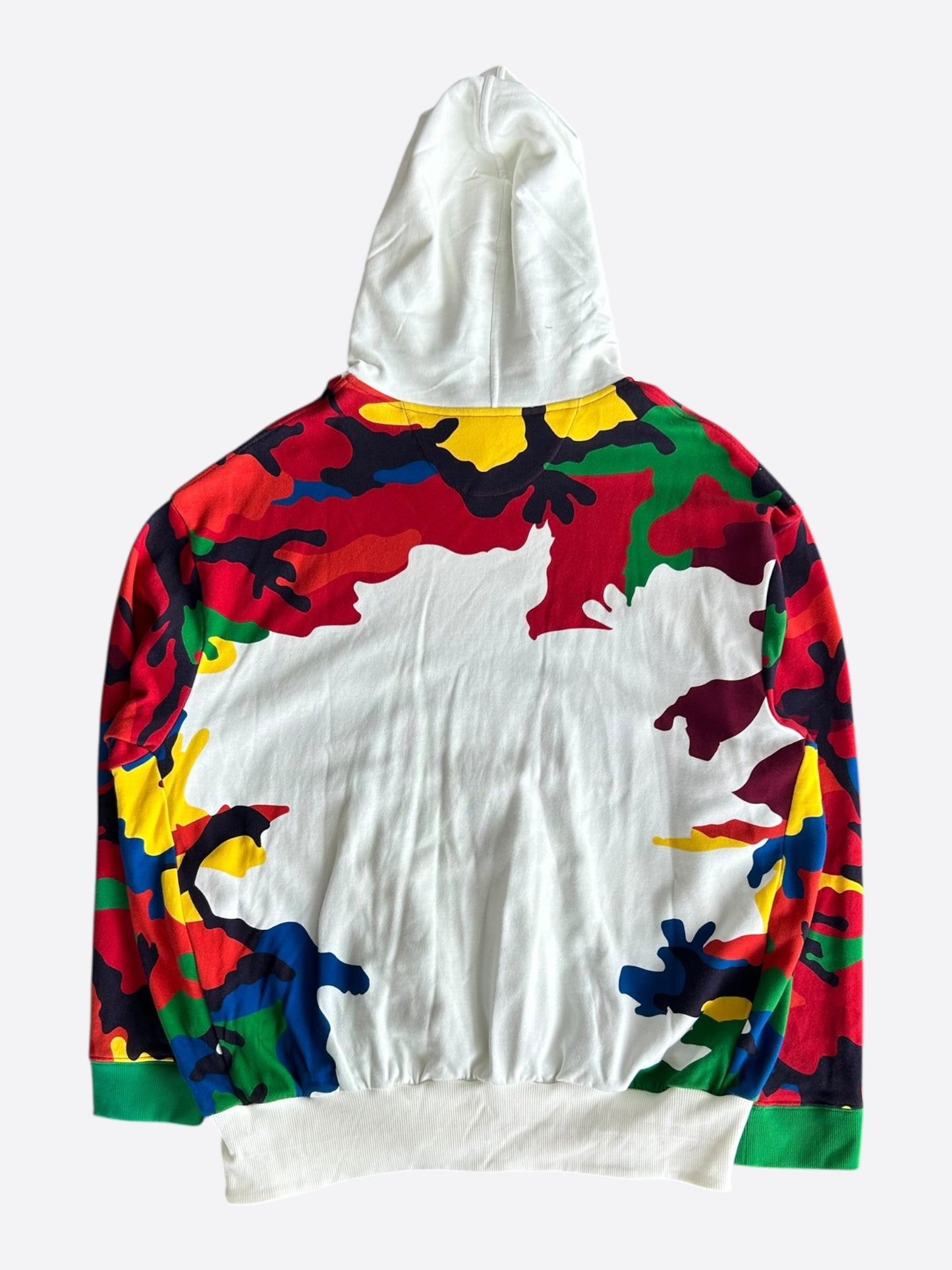 Valentino White & Camouflage Logo Hoodie