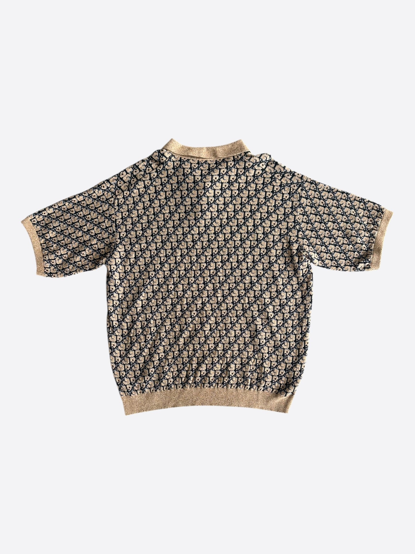 Dior Cactus Jack Beige Oblique Polo T-Shirt