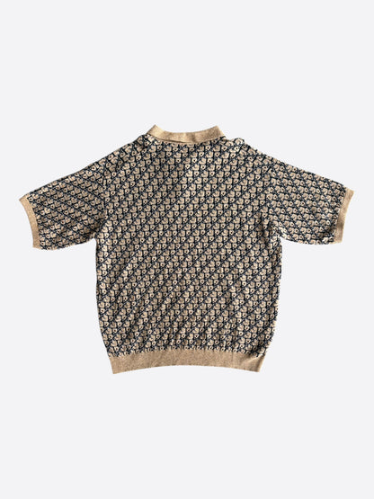 Dior Cactus Jack Beige Oblique Polo T-Shirt