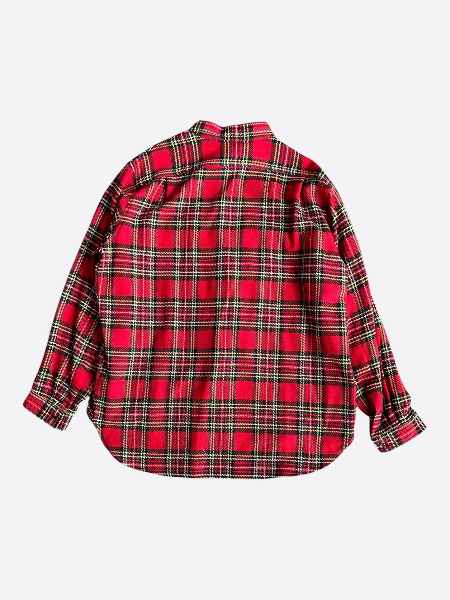 Gucci Red Plaid Checked Flannel Shirt