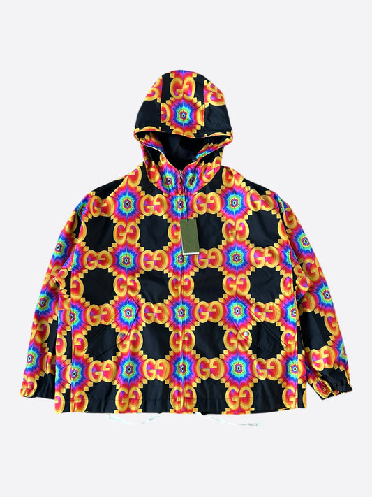 Gucci Black & Multicolor GG Kaleidoscope Jacket