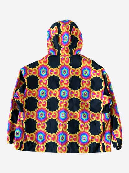 Gucci Black & Multicolor GG Kaleidoscope Jacket