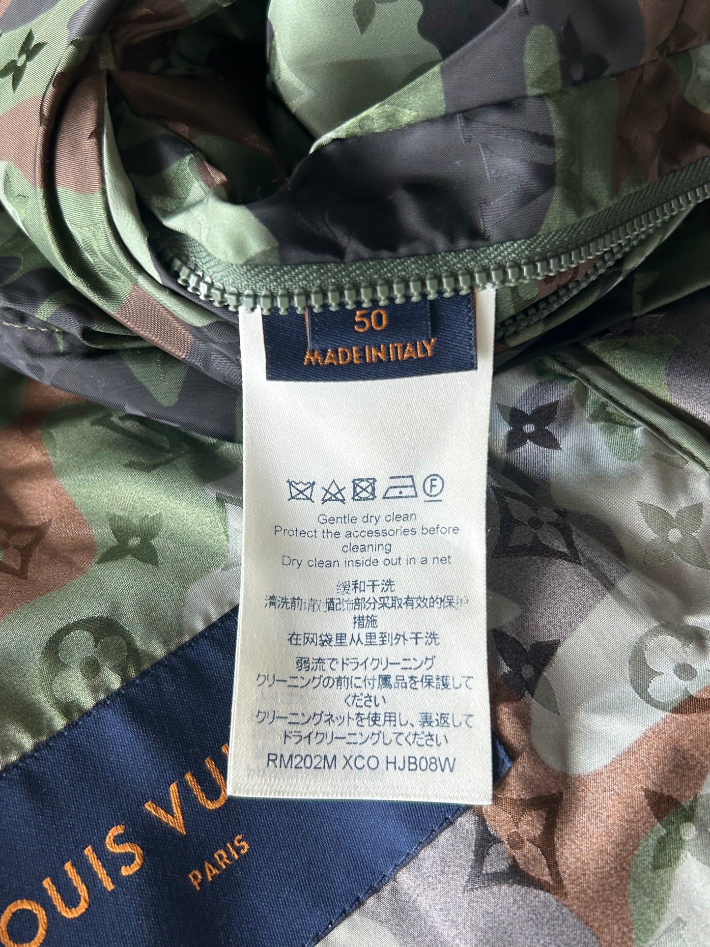 Louis Vuitton Green Camouflage Monogram Windbreaker