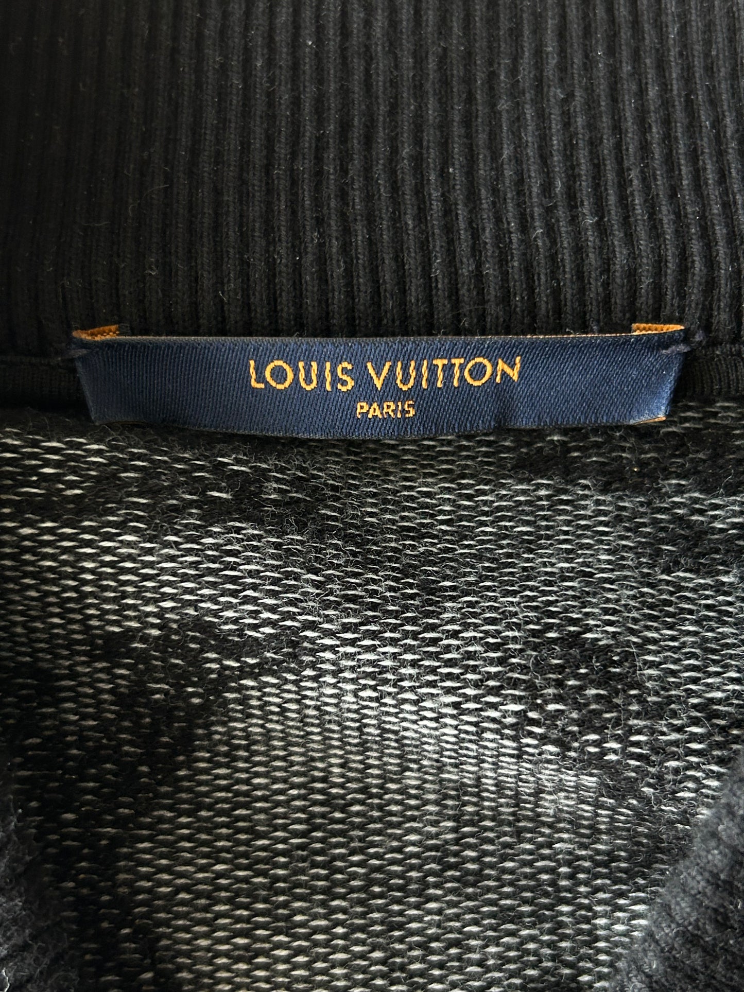 Louis Vuitton Black & White Cartoon Logo Bomber Jacket