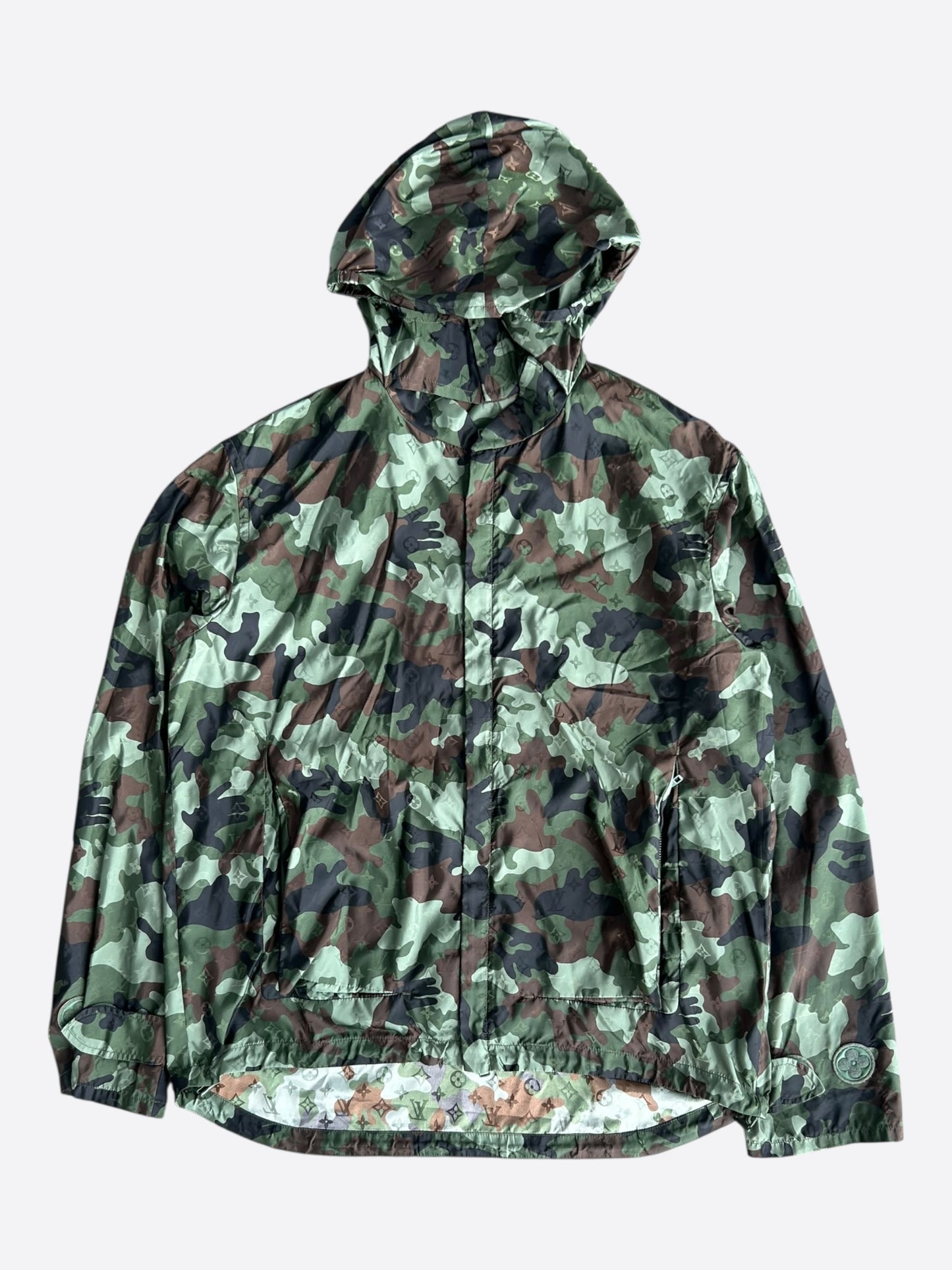 Louis Vuitton Green Camouflage Monogram Windbreaker