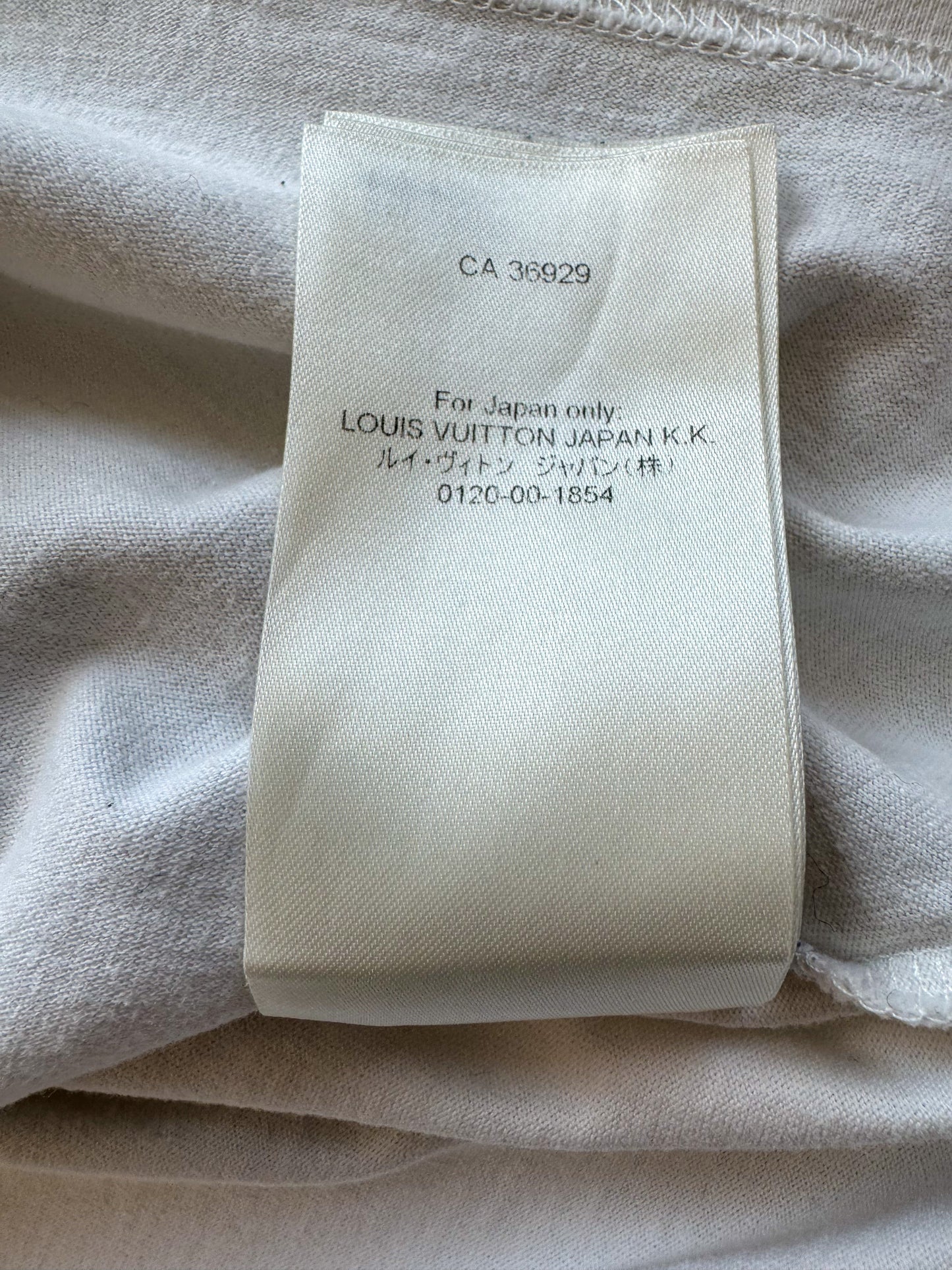 Louis Vuitton White Beads Logo T-Shirt