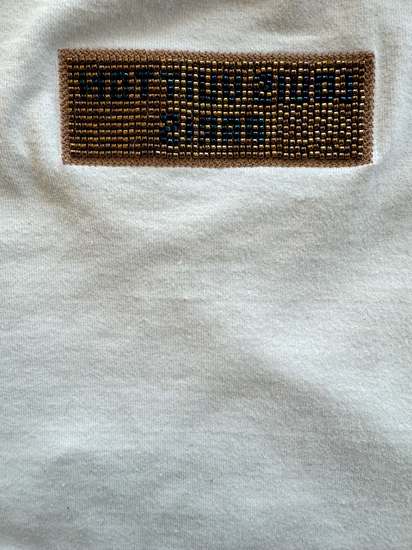 Louis Vuitton White Beads Logo T-Shirt