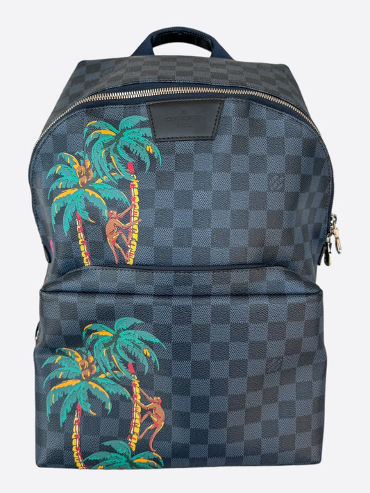 Louis Vuitton Cobalt Damier Safari Jungle Discovery Backpack