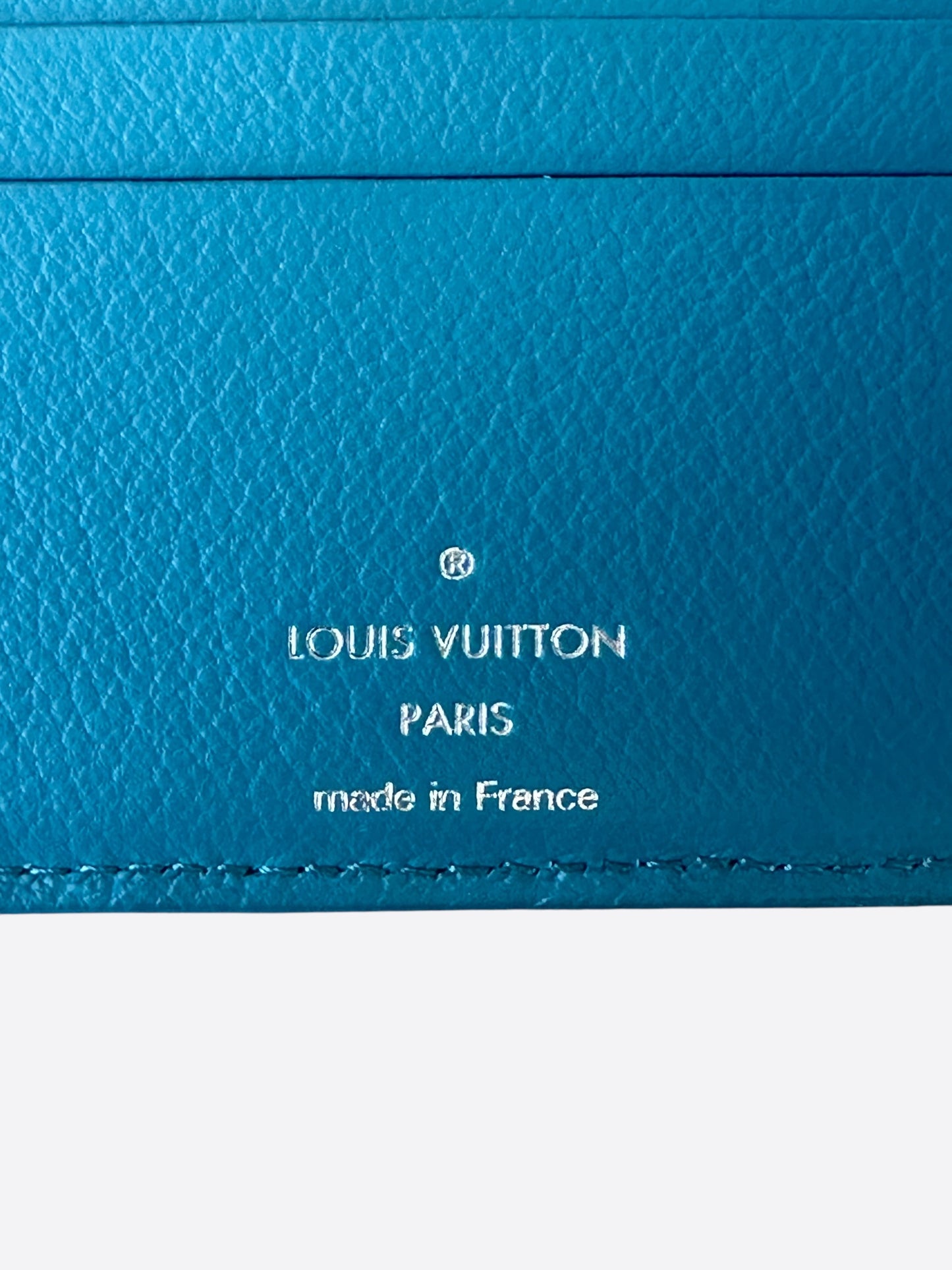 Louis Vuitton Blue Crocodile Multiple Wallet