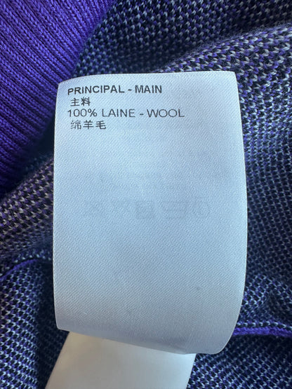 Louis Vuitton Purple & White Staff Wool Sweater