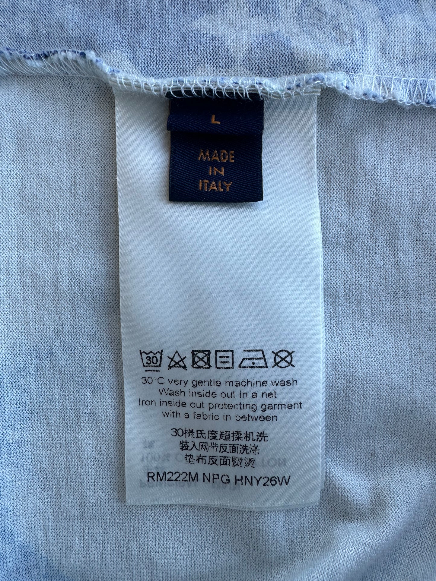 Louis Vuitton Blue Monogram Bandana T-Shirt