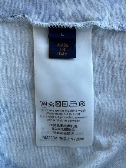 Louis Vuitton Blue Monogram Bandana T-Shirt