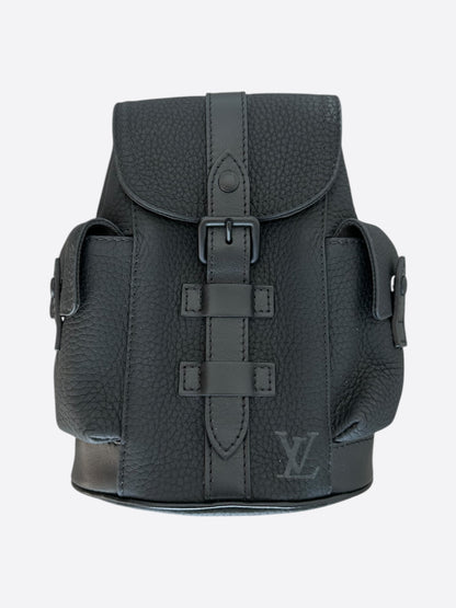 Louis Vuitton Black Taurillon Nano Christopher Sling Bag