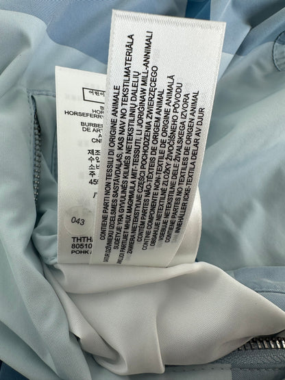 Burberry Blue Check Pattern Anorak