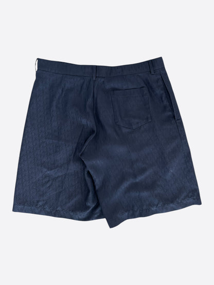 Dior Blue Oblique Silk Shorts