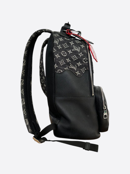 Louis Vuitton Nigo Grey Denim Monogram Multi Pocket Backpack