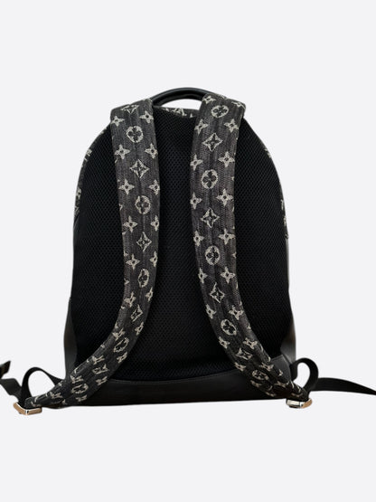 Louis Vuitton Nigo Grey Denim Monogram Multi Pocket Backpack