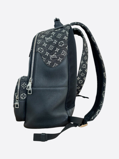 Louis Vuitton Nigo Grey Denim Monogram Multi Pocket Backpack