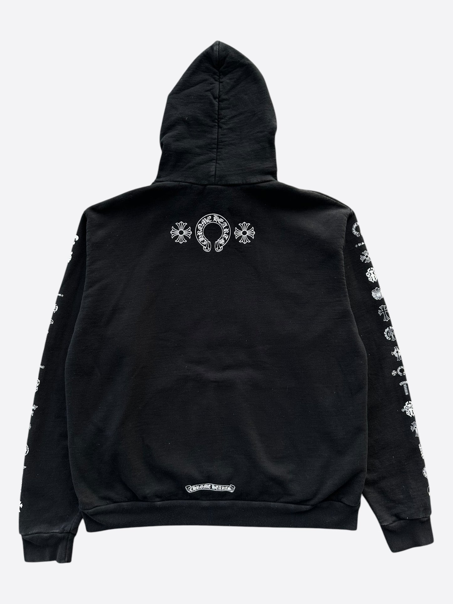 Chrome Hearts Black & White Mini Logos Hoodie